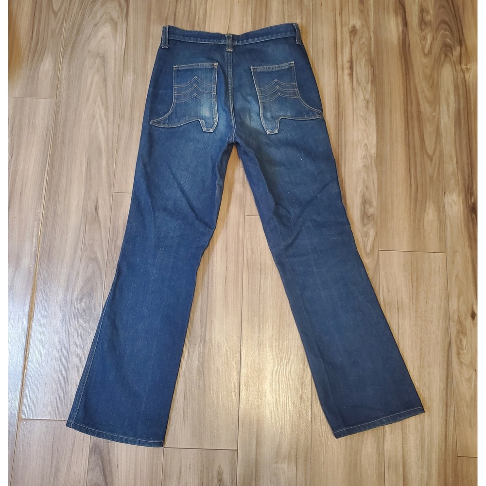 Vtg Levis Denim Jeans 28x29 Flare Leg Blue Talon No Rivet Boot Pockets Custom?